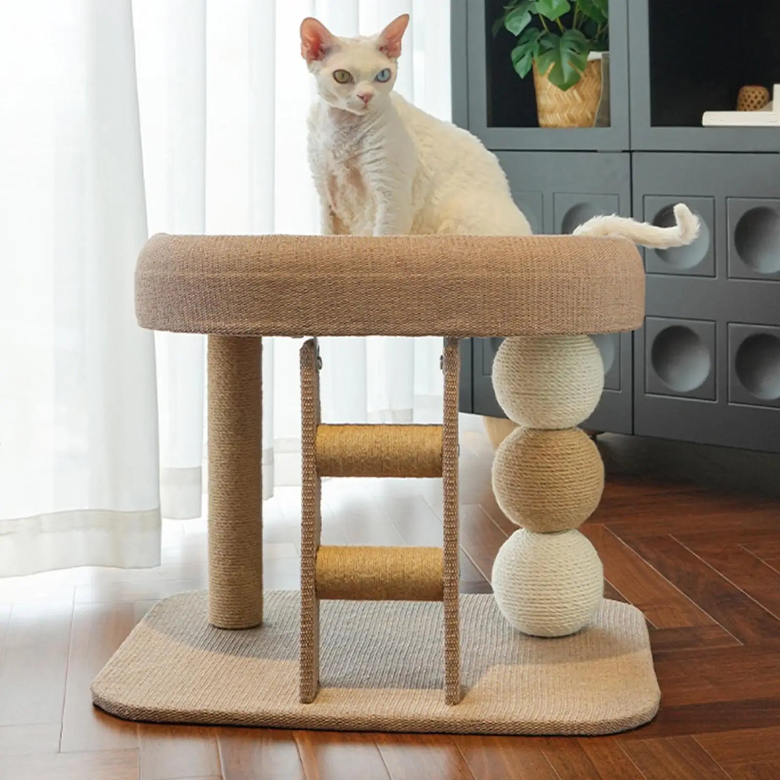 Small Cat Tree Tower with Perch Bed Scratching