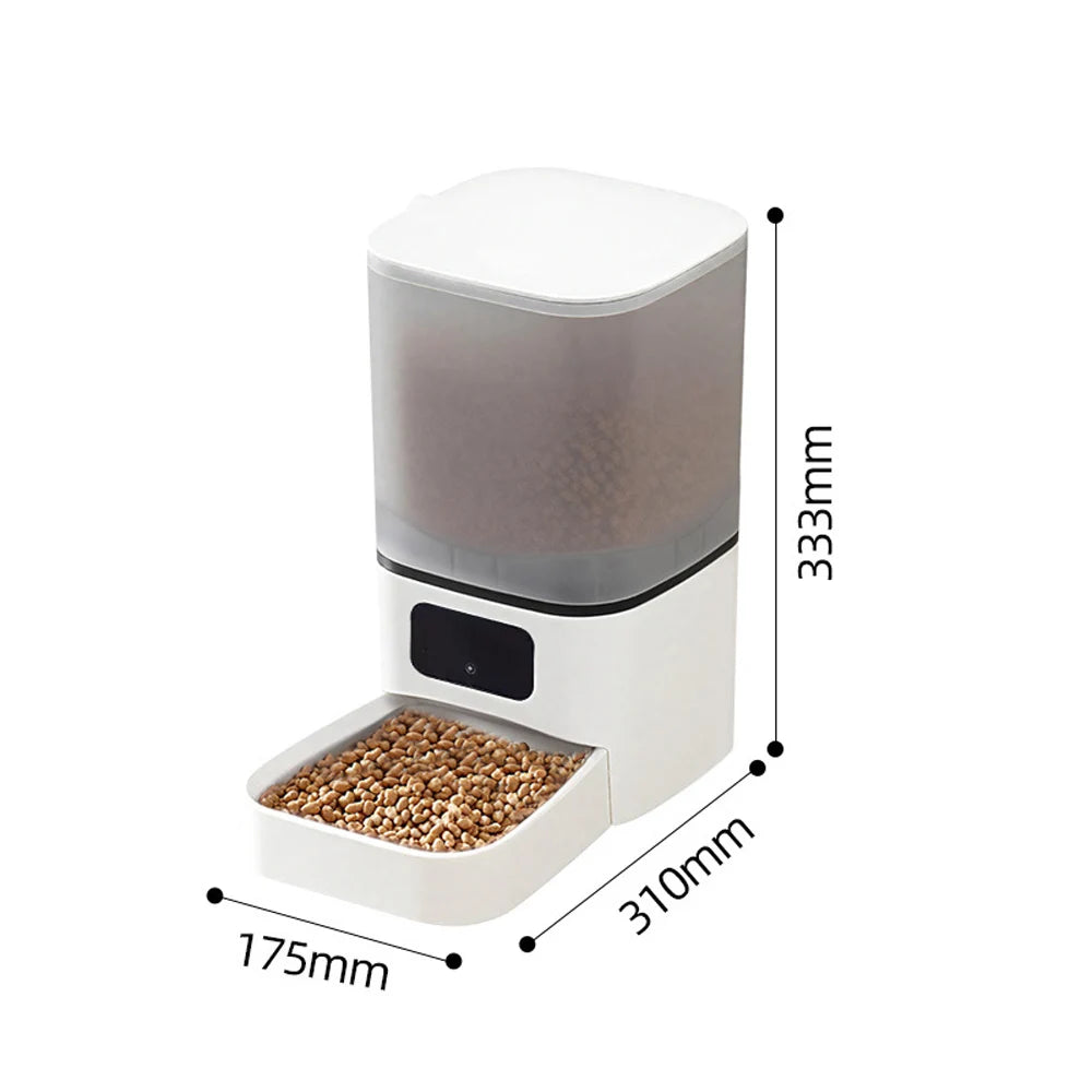 6L Button WiFi Camera Smart Automatic Dog Feeder Video Pet Food Dispenser APP Auto Feeder For Kitten Cat Bowl Accessories