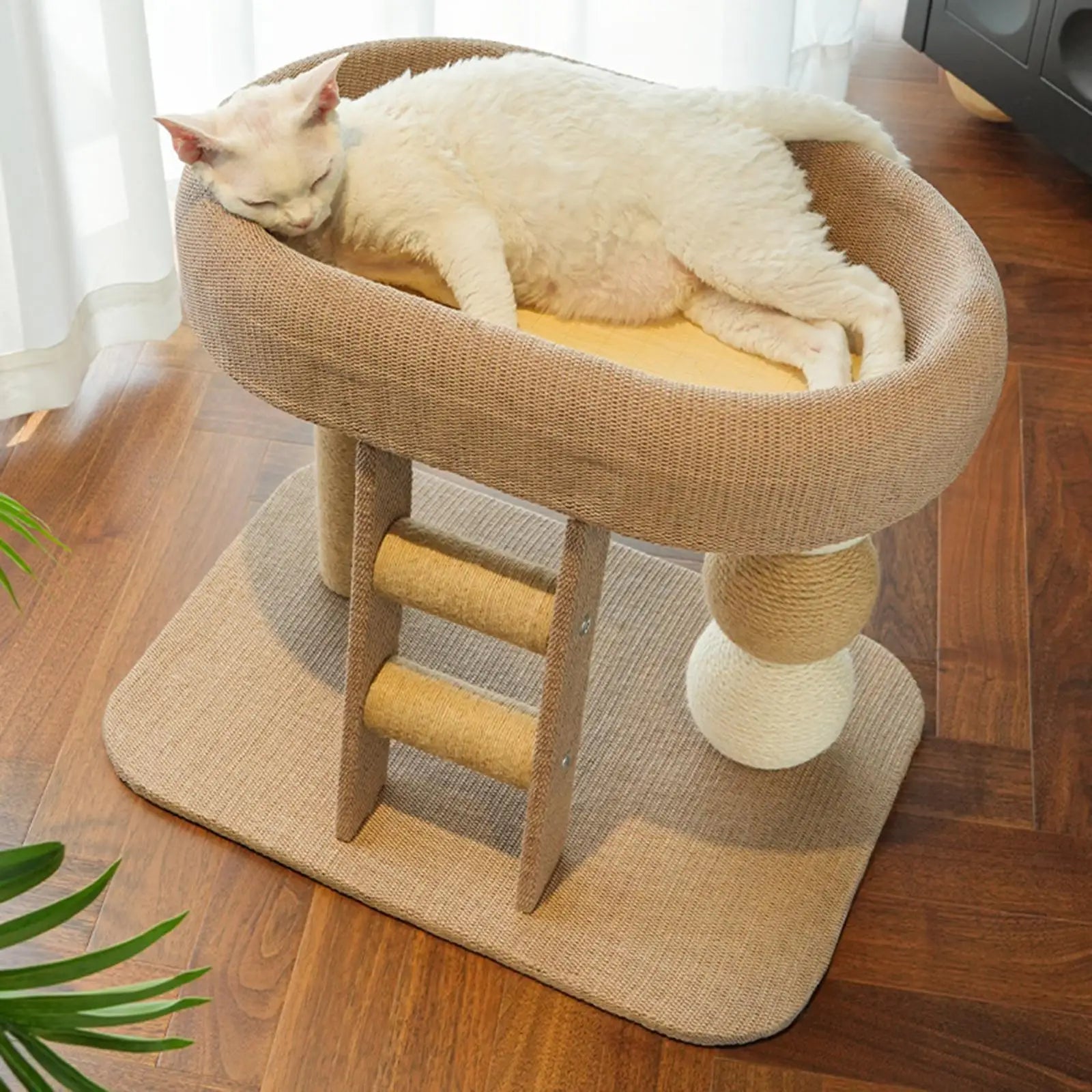 Small Cat Tree Tower with Perch Bed Scratching
