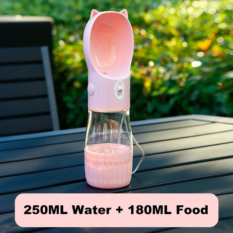 Portable Dog Water Bottle With Food