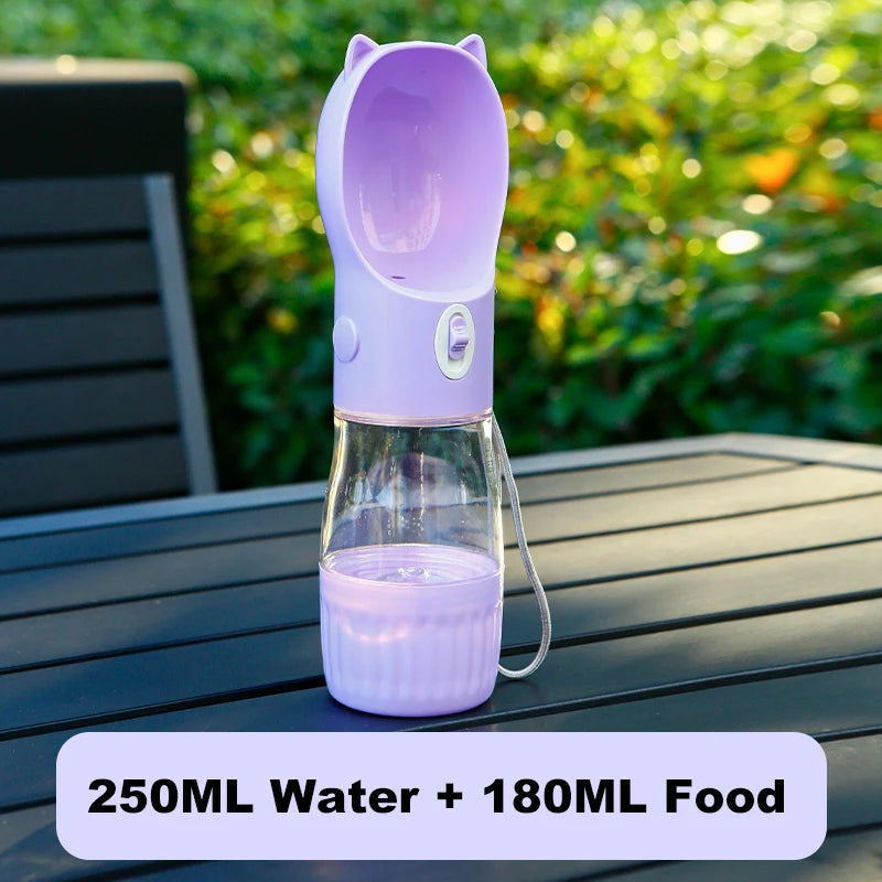 Portable Dog Water Bottle With Food
