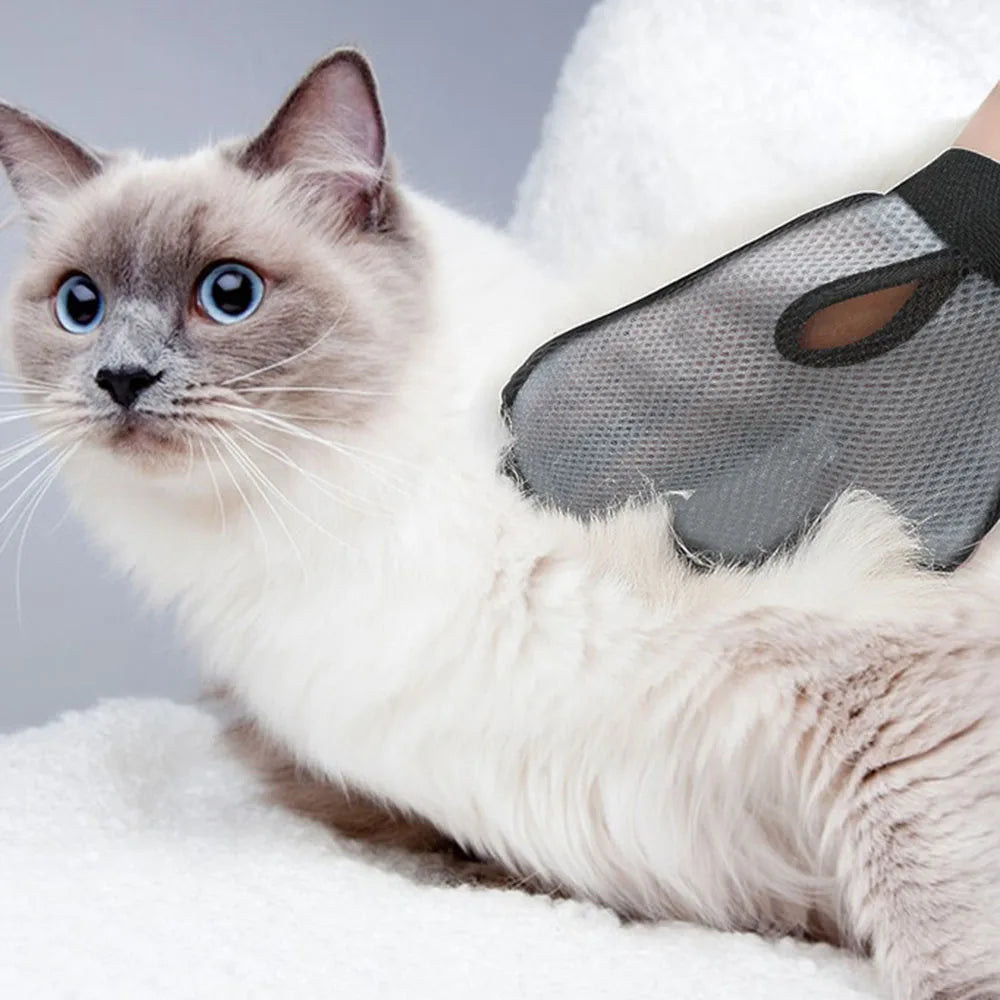 Pet Bath Massage Glove & Hair Remover Comb