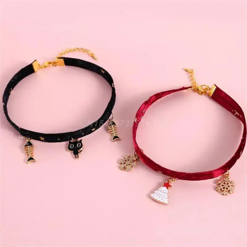 4PCS Cat Collar Necklace
